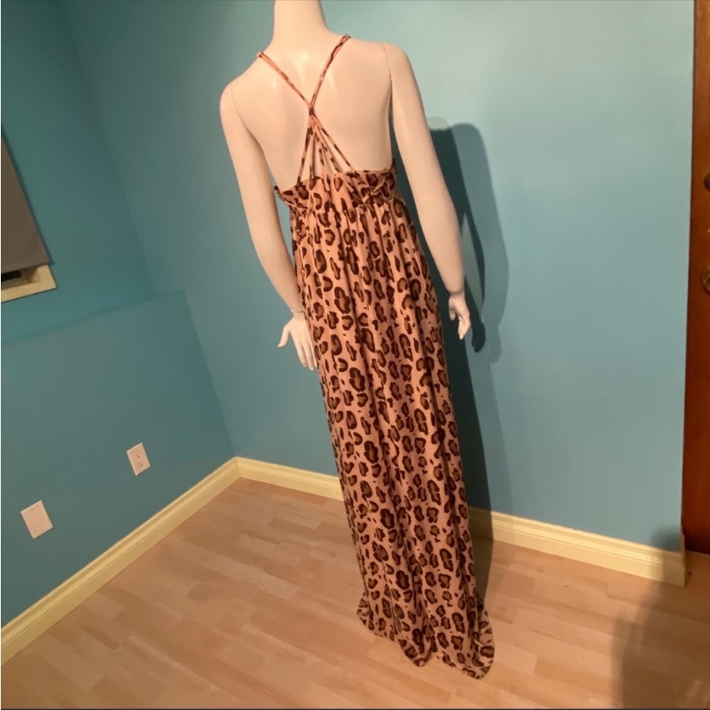 Armani Exchange leopard print maxi dress